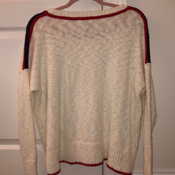 American Eagle red white and blue sweater - Picture 3 of 3